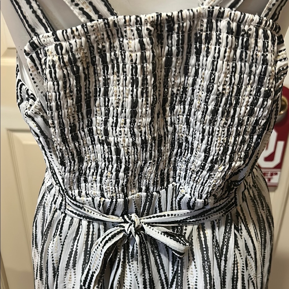 Torrid Black and White Striped Midi Dress - Picture 7 of 10